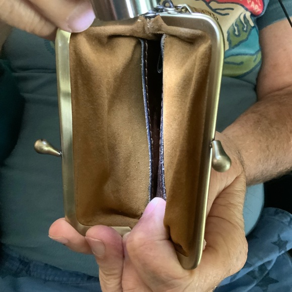 Patricia Nash Brinlee Saddle European  Map Crossbody Bag+ MATCHING COIN PURSE - Picture 9 of 14